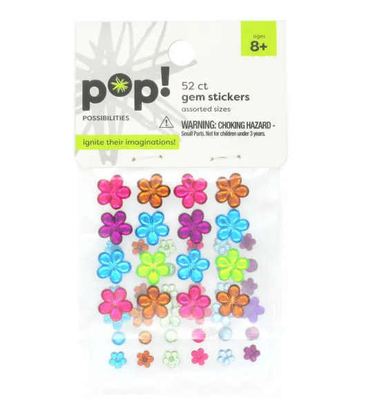 POP! Possibilities 160 pk Holographic Adhesive Foam Stickers - Hearts