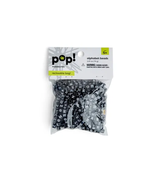 POP! Possibilities 72 pk 3in Sticky Back Felt Letters - Black