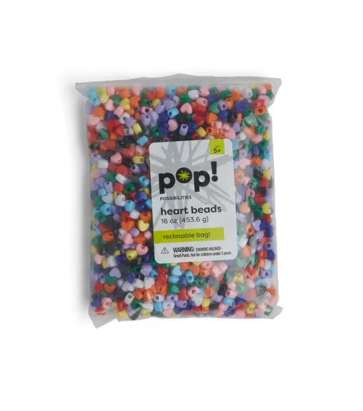 POP! Possibilities 9mm Heart Pony Beads in Value Pack by POP!