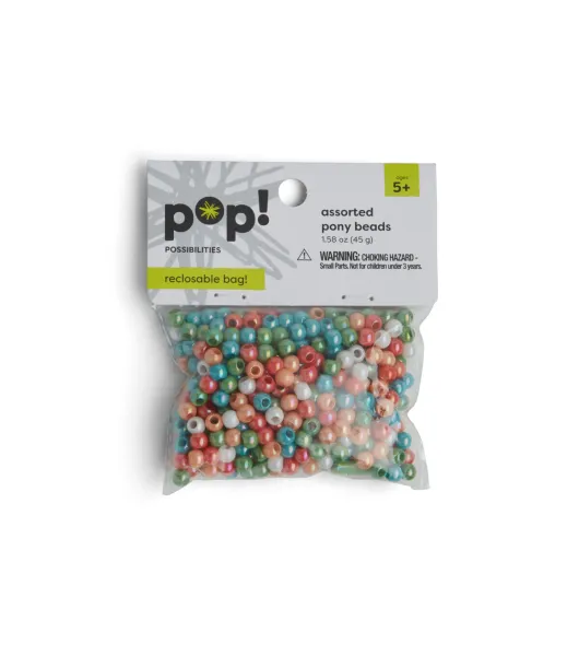 POP! Possibilities 185 pk Mini Metallic Star Beads by POP!