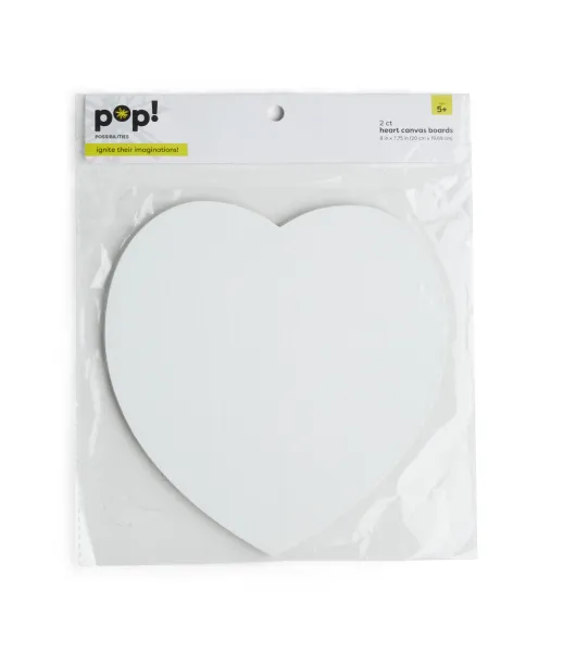 POP! Possibilities 2 pk Heart Shaped Canvas Panel Boards by POP! | Joann x  Ribblr