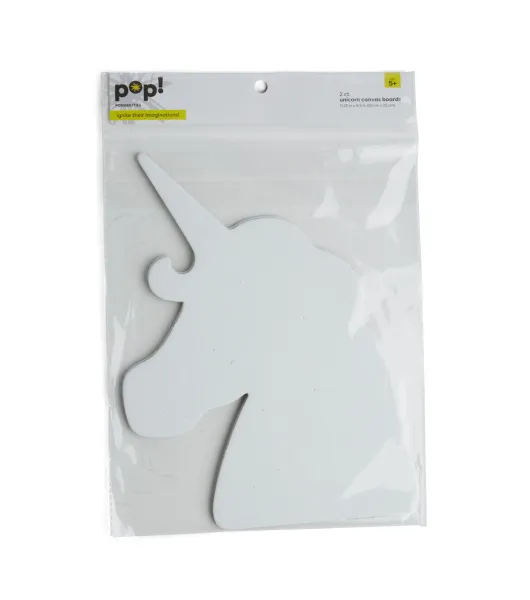 POP! Possibilities 2 pk Unicorn Head Shaped Canvas Panel Boards by POP!