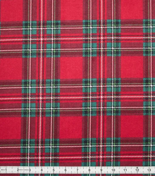 Red Classic Plaid Fabric