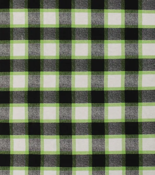 Green Black Textured Check Super Snuggle Flannel Fabric by Joann