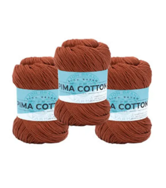 Lion Brand Pima Cotton Yarn - Stone