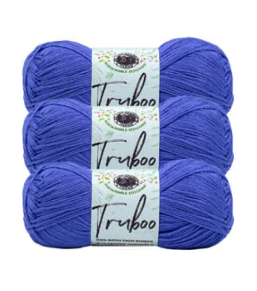 Lion Brand Truboo Yarn - Light Blue, 241 yards