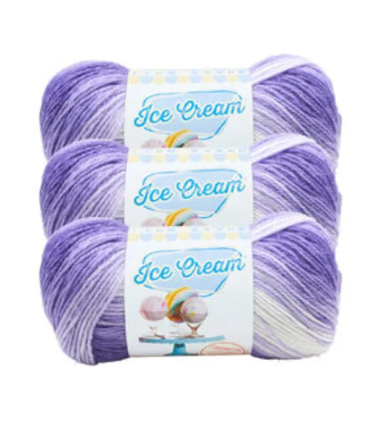 Lion Brand Ice Cream Yarn 3 Bundle, JOANN