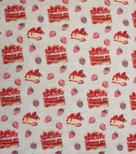 Strawberry Delight Novelty Cotton Fabric by Novelty Prints