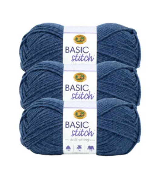 3 Pack Lion Brand® Basic Stitch Anti Pilling™ Yarn