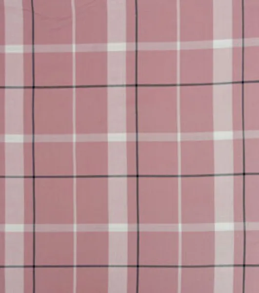 Pink Plaid Fabric 