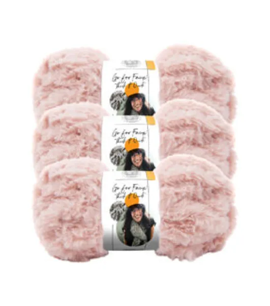 Lion Brand Yarn Go for Faux Thick and Quick Chinchilla Faux Fur