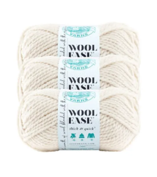 Lion Brand Yarn Wool-Ease Thick & Quick Yarn, Soft India