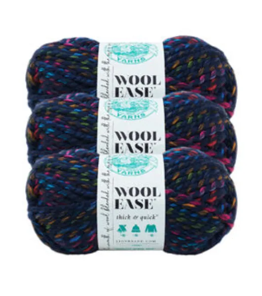 Lion Brand Yarn Wool-Ease Thick & Quick City Lights Yarn, Wool-Ease Thick &  Quick City Lights 
