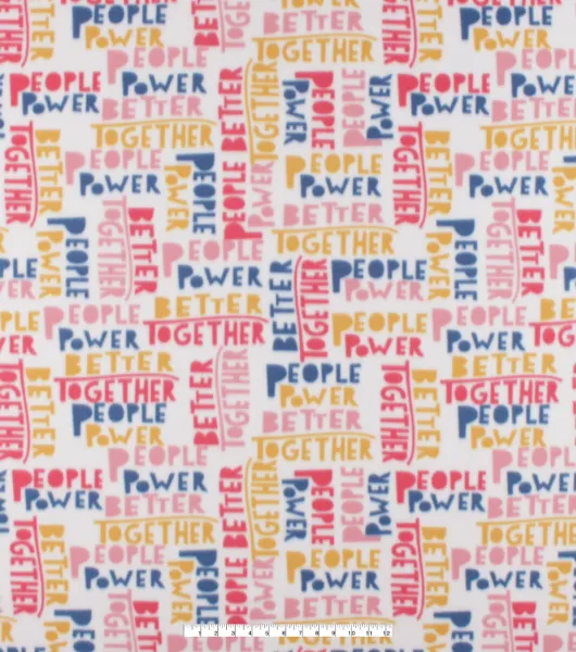 Better Together Blizzard Fleece Fabric by Joann Joann x Ribblr