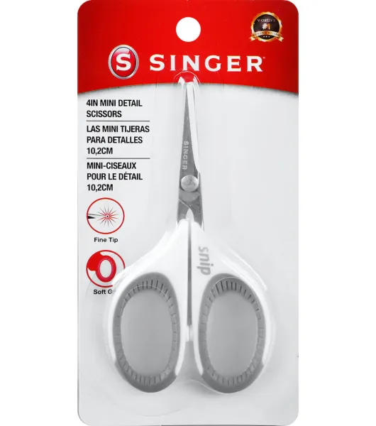 Singer 8.5” Fabric Scissors and 5.5” Detail Craft Scissors with Paisley Polka Dot Prints