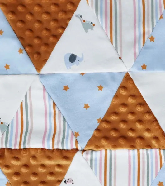 Animals & Stars Cheater Quilt Nursery Fabric by Lil’ POP! by Lil’ POP