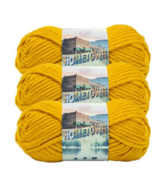 3 Pack Lion Brand Hometown Yarn, Aspen Tweed 