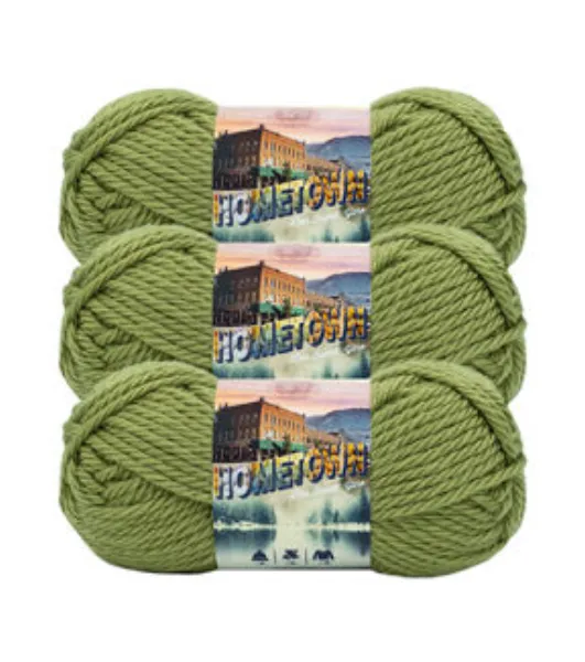  Lion Brand Yarn (3 Pack) 135-308 Hometown Yarn, Key Largo Tweed