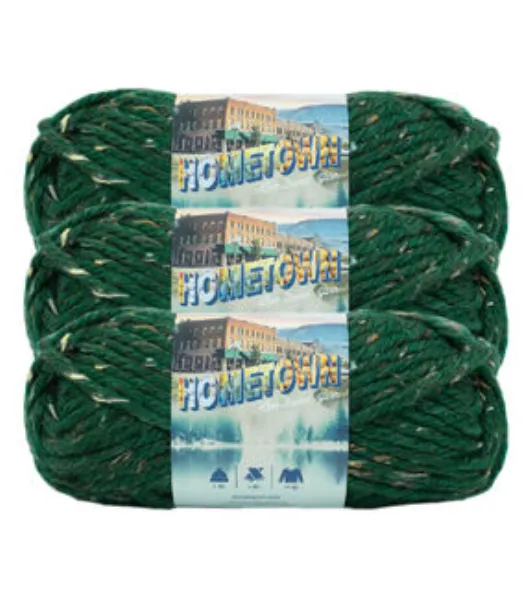  Lion Brand Yarn (3 Pack) 135-308 Hometown Yarn, Key Largo Tweed