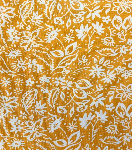 Orange Floral Velvet Burnout Fabric by Joann | Joann x Ribblr