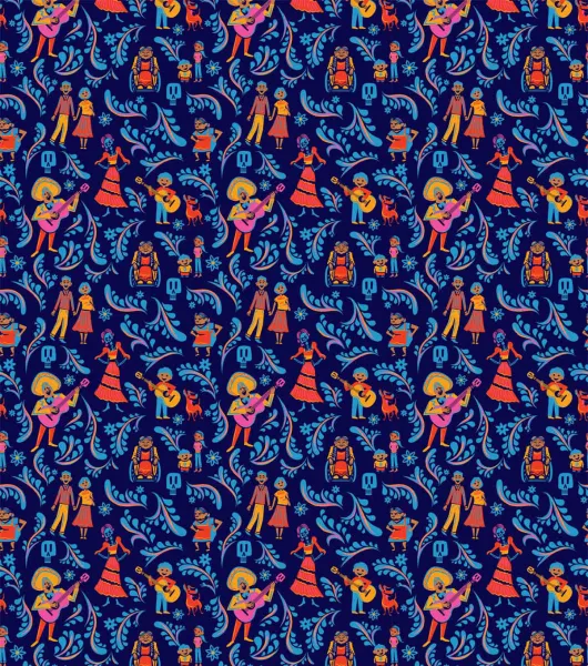 Bluey & Family Cotton Fabric