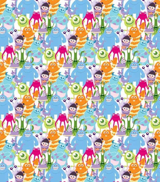 Monsters Inc Pack Monsters Disney Cotton Fabric