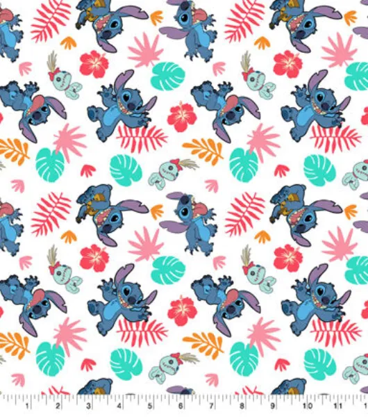 Stitch And Scrump Fun Disney Cotton Fabric by Disney | Joann x Ribblr