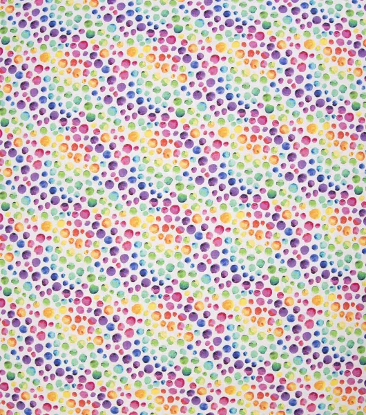 Bright Dots White Keepsake Calico Cotton Fabric by Joann