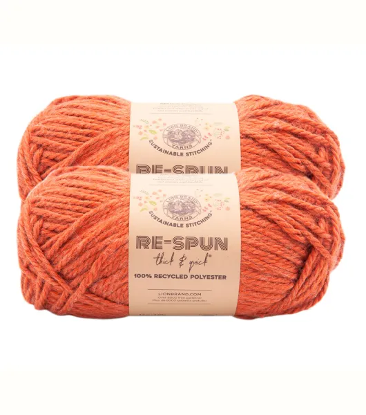 Lion Brand Re-Spun Thick & Quick Yarn 2pk by Lion Brand