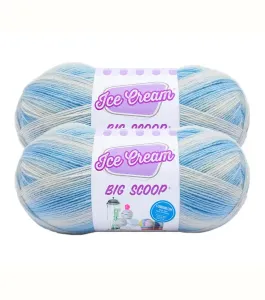 Lion Brand Ice Cream Big Scoop Yarn-Watermelon 