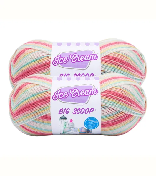 Lion Brand Yarn Ice Cream Big Scoop Yarn, Limeade : : Home