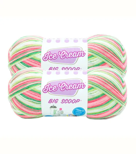 Lion Brand Ice Cream Yarn 3 Bundle, JOANN