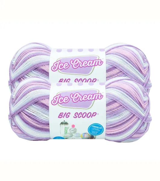 Lion Brand Ice Cream Big Scoop Yarn 2pk by Lion Brand