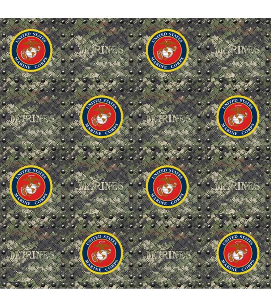 Military Marines Grate Premium Cotton Fabric by Joann Joann x Ribblr