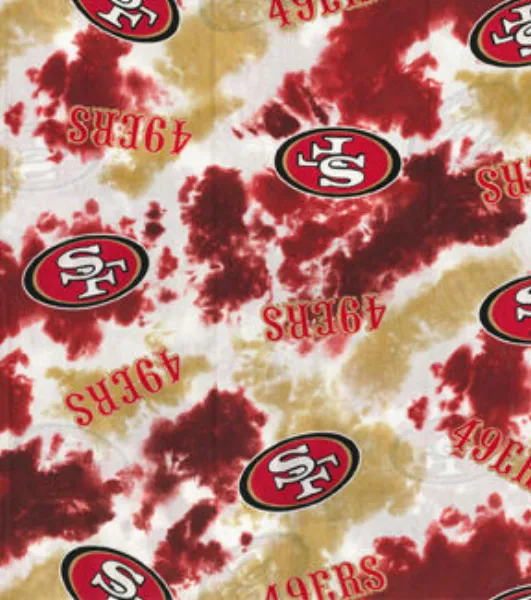 Fabric Traditions Las Vegas Raiders Tie Dye NFL Flannel Fabric