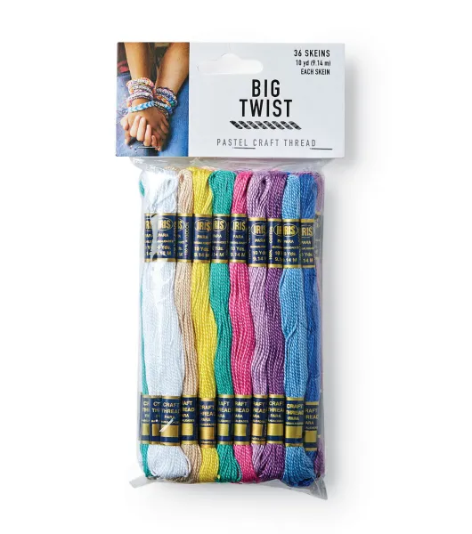 Big Twist 8.7yd Black & White Cotton Embroidery Floss 36ct - Big Twist Yarn - Yarn & Needlecrafts