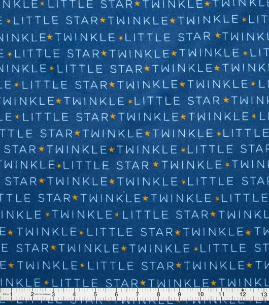 Super Snuggle Twinkle Twinkle Flannel Fabric