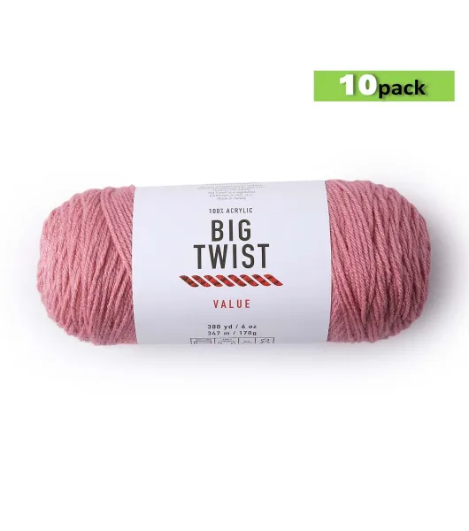 10pk Solid Aqua Medium Weight Acrylic 380yd Value Yarn by Big Twist by Big  Twist | Joann x Ribblr