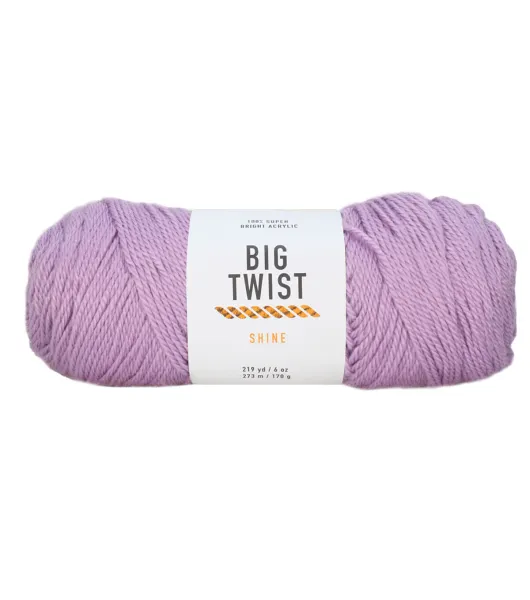 Big Twist 6oz Light Weight Acrylic 219yd Shine - White - Big Twist Yarn - Yarn & Needlecrafts