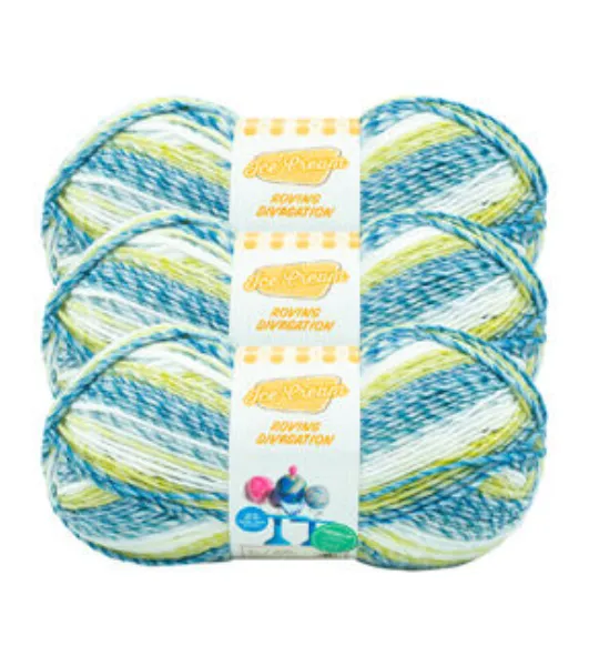 Lion Brand Yarn - Ice Cream - 3 Pack with Pattern Palestine