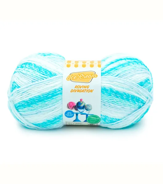 Lion Brand Ice Cream Cotton Blend Yarn-Lemon