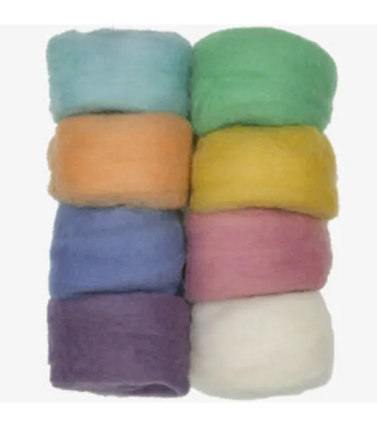 Dimensions 10g Pastel Needle Felting Wool Value Pack 8ct by Dimensions
