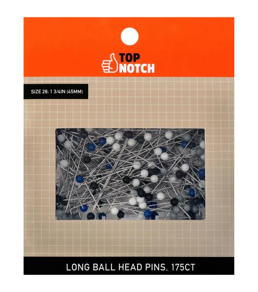 ball head straight pins