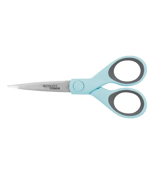 Westcott 5” Straight Titanium Bonded Scissors with Micro-Tip by