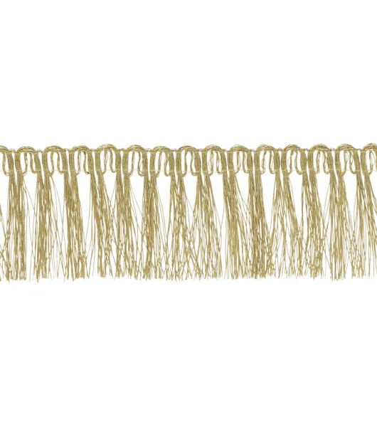 Simplicity Trim, Gold 1 inch Metallic Fringe Trim Great for Apparel, Home  Decorating, and Crafts, 2 Yards, 1 Each 