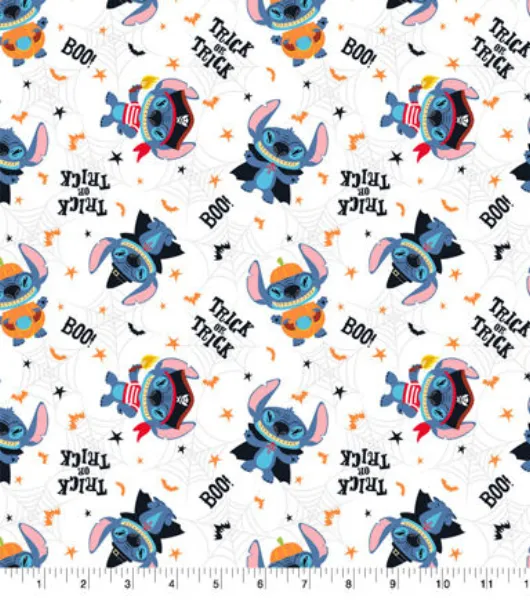 Lilo & Stitch Trick Or Treat Stich Cotton Fabric