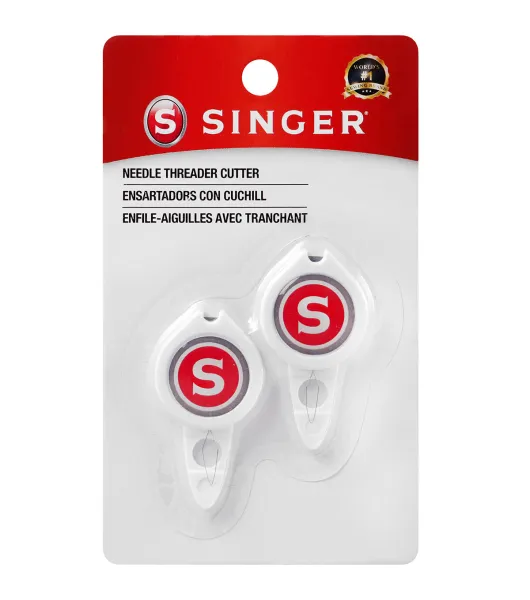 SINGER Sewing Needle Threaders with Built-In Thread Cutter, 2 Pack by  Singer