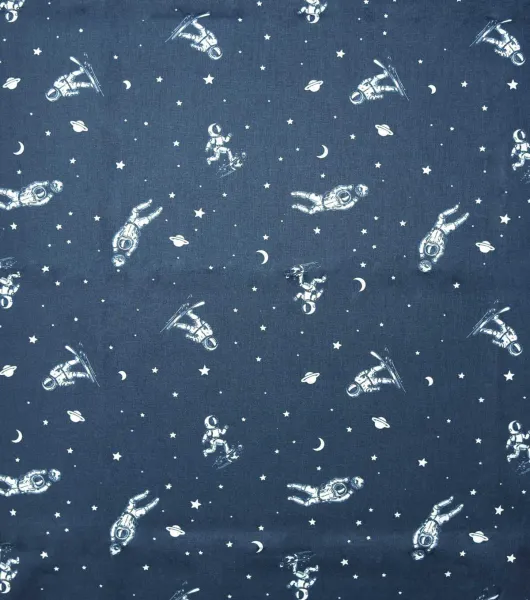 POP! Astros On Blue Novelty Print Cotton Fabric