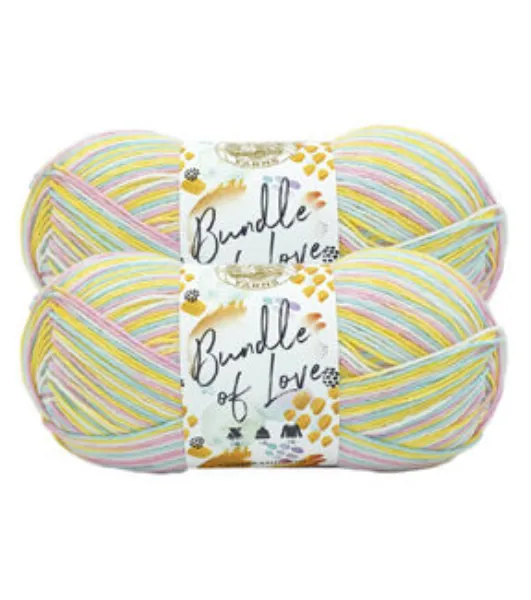 Lion Brand Yarn Bundle of Love Yarn, Chamomile