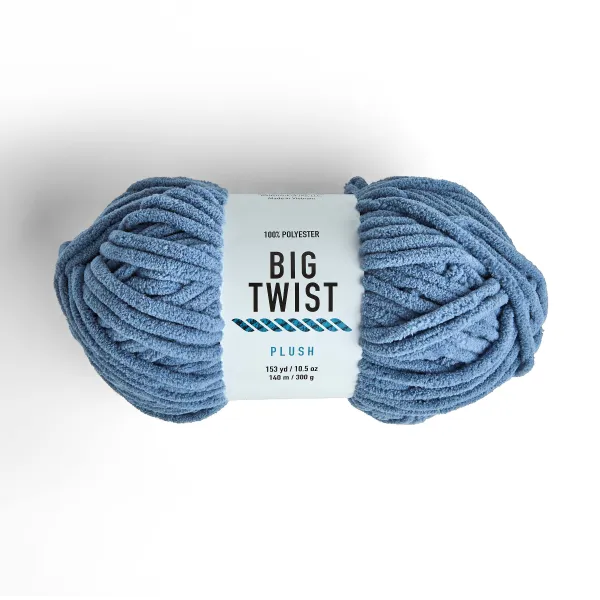 Big Twist 10 x 16.5 Blue Rolling Knitting Tote - Big Twist Yarn - Yarn & Needlecrafts